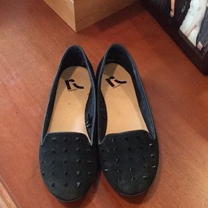 Black studded Flats